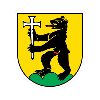 Wappen Hospental (Switzerland) (Coat of Arms) STICKER Vinyl Kiss-Cut Decal 2 Inch White - The Sticker Space