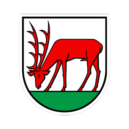 Wappen Hottwil AG (Switzerland) (Coat of Arms) STICKER Vinyl Kiss-Cut Decal 4 Inch White - The Sticker Space