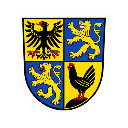 Wappen Ilm-Kreis (Germany) (Coat of Arms) STICKER Vinyl Kiss-Cut Decal 2 Inch White - The Sticker Space