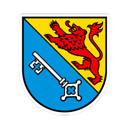 Wappen Islisberg AG (Switzerland) (Coat of Arms) STICKER Vinyl Kiss-Cut Decal 4 Inch White - The Sticker Space