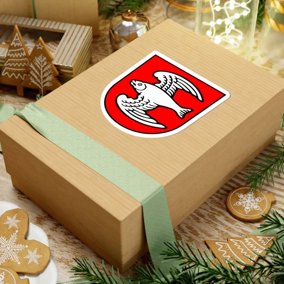 Wappen Itingen (Switzerland) (Coat of Arms) STICKER Vinyl Kiss-Cut Decal - The Sticker Space