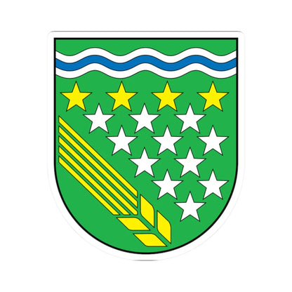 Wappen Jesewitz Sachsen (Germany) (Coat of Arms) STICKER Vinyl Kiss-Cut Decal 2 Inch White - The Sticker Space