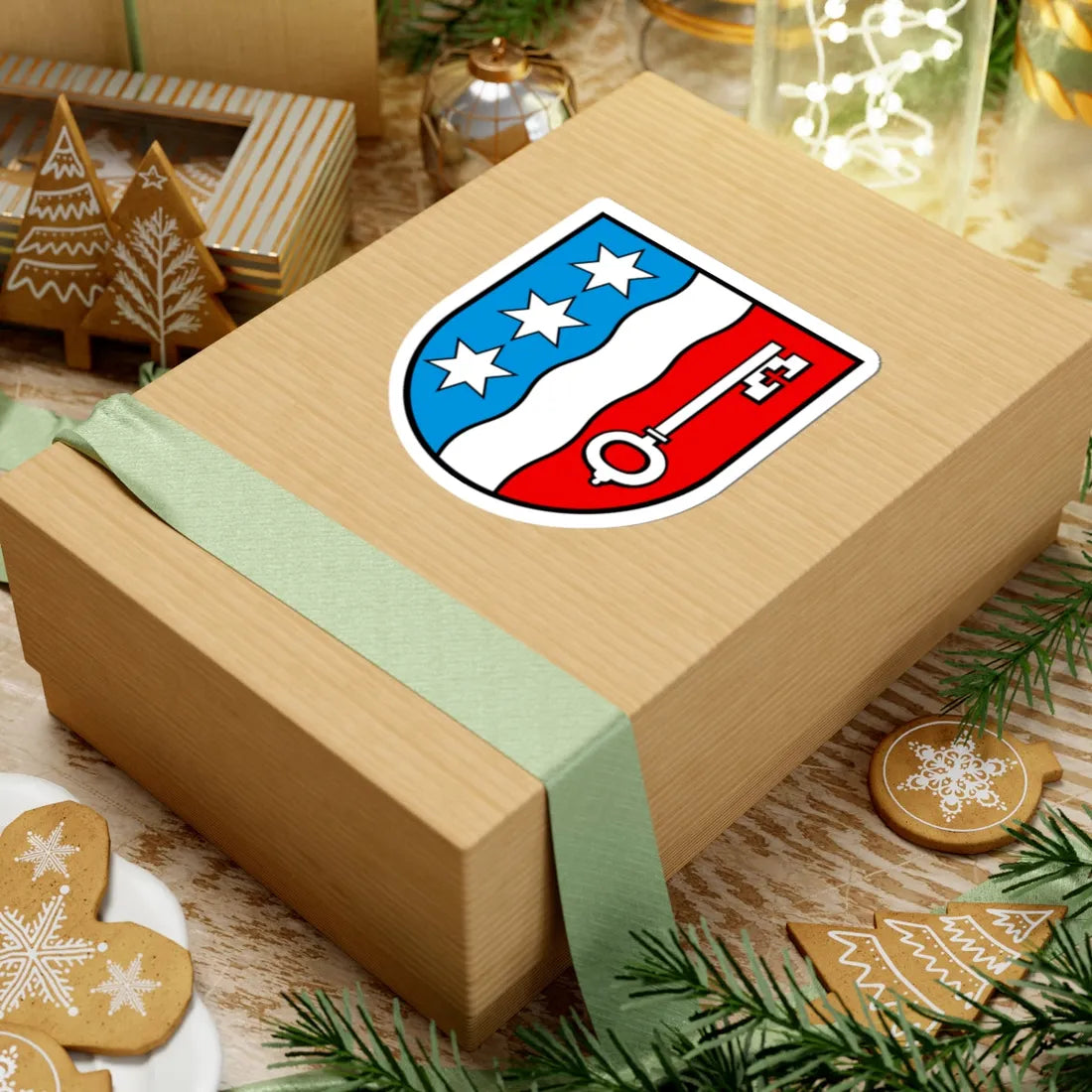 Wappen Jonen AG (Switzerland) (Coat of Arms) STICKER Vinyl Kiss-Cut Decal - The Sticker Space