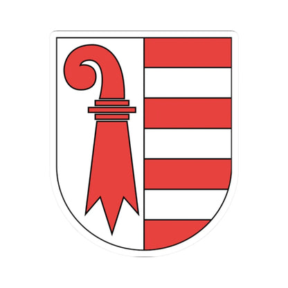 Wappen Jura matt (Switzerland) (Coat of Arms) STICKER Vinyl Kiss-Cut Decal 2 Inch White - The Sticker Space