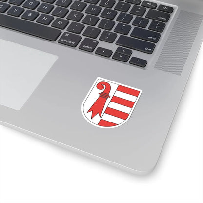 Wappen Jura matt (Switzerland) (Coat of Arms) STICKER Vinyl Kiss-Cut Decal - The Sticker Space