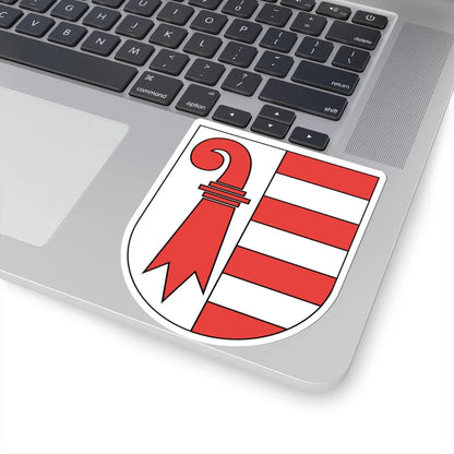 Wappen Jura matt (Switzerland) (Coat of Arms) STICKER Vinyl Kiss-Cut Decal - The Sticker Space