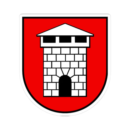 Wappen Kaiseraugst AG (Switzerland) (Coat of Arms) STICKER Vinyl Kiss-Cut Decal 3 Inch White - The Sticker Space