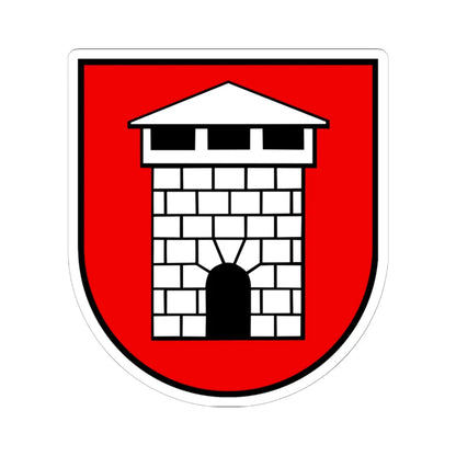 Wappen Kaiseraugst AG (Switzerland) (Coat of Arms) STICKER Vinyl Kiss-Cut Decal 6 Inch White - The Sticker Space