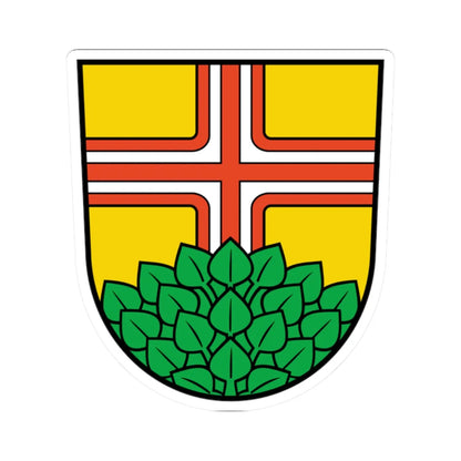 Wappen Kiekebusch (Germany) (Coat of Arms) STICKER Vinyl Kiss-Cut Decal 2 Inch White - The Sticker Space