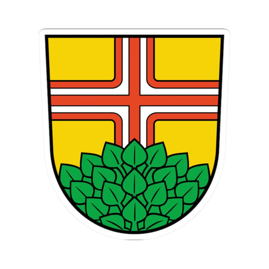 Wappen Kiekebusch (Germany) (Coat of Arms) STICKER Vinyl Kiss-Cut Decal 2 Inch White - The Sticker Space