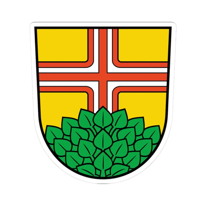 Wappen Kiekebusch (Germany) (Coat of Arms) STICKER Vinyl Kiss-Cut Decal 3 Inch White - The Sticker Space