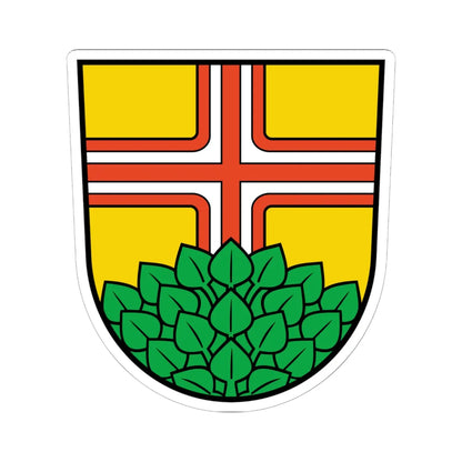 Wappen Kiekebusch (Germany) (Coat of Arms) STICKER Vinyl Kiss-Cut Decal 6 Inch White - The Sticker Space