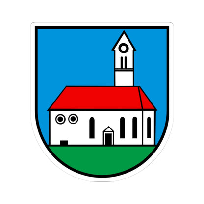 Wappen Kirchleerau AG (Switzerland) (Coat of Arms) STICKER Vinyl Kiss-Cut Decal 3 Inch White - The Sticker Space