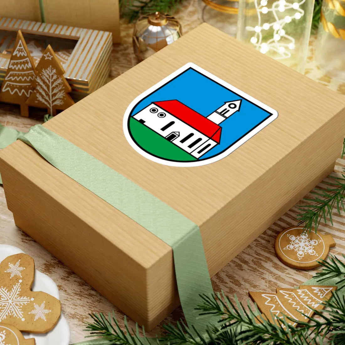 Wappen Kirchleerau AG (Switzerland) (Coat of Arms) STICKER Vinyl Kiss-Cut Decal - The Sticker Space