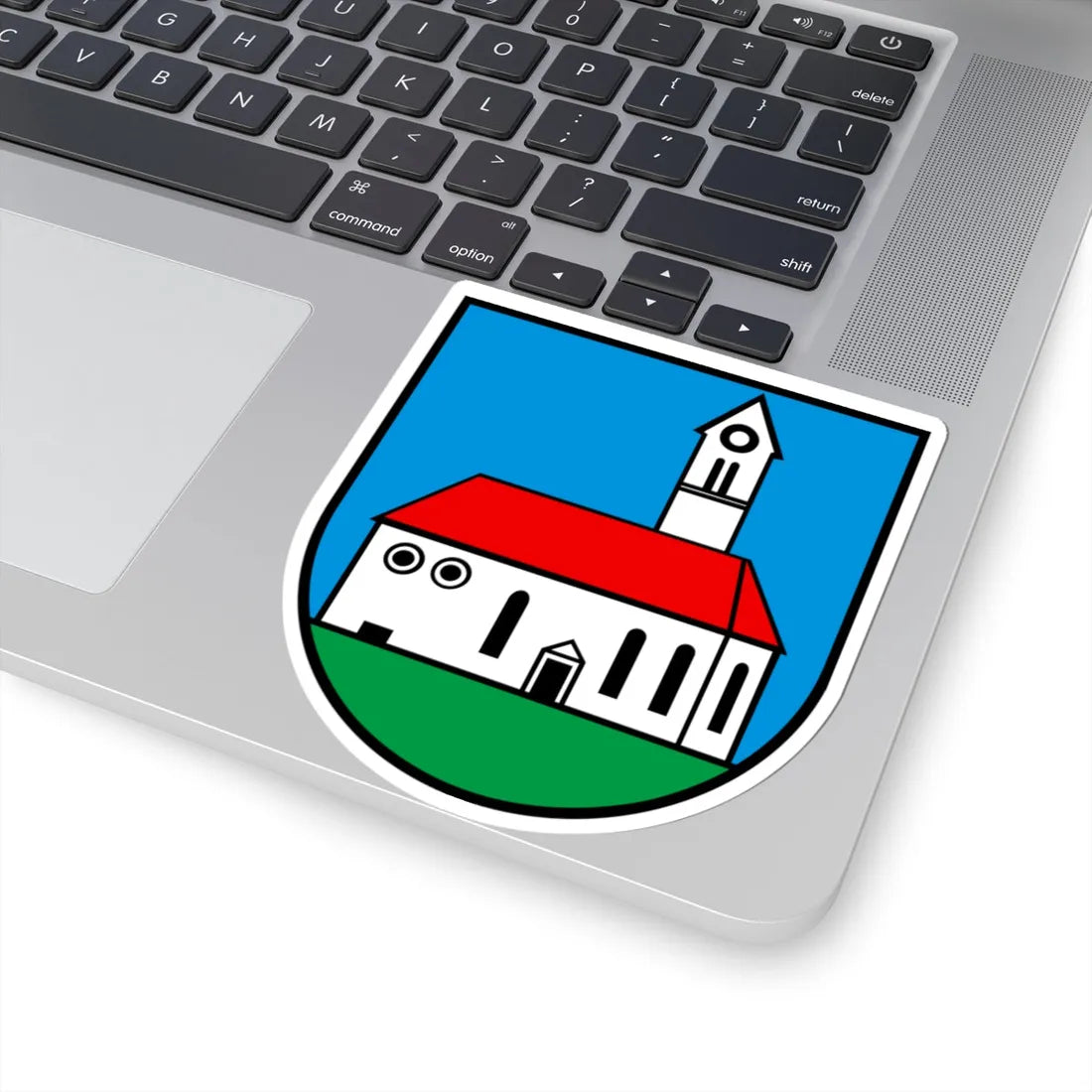 Wappen Kirchleerau AG (Switzerland) (Coat of Arms) STICKER Vinyl Kiss-Cut Decal - The Sticker Space