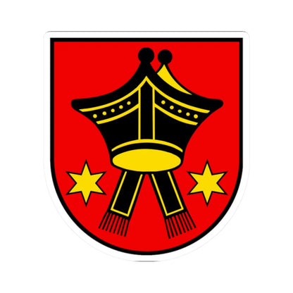 Wappen Klingnau (Switzerland) (Coat of Arms) STICKER Vinyl Kiss-Cut Decal 2 Inch White - The Sticker Space