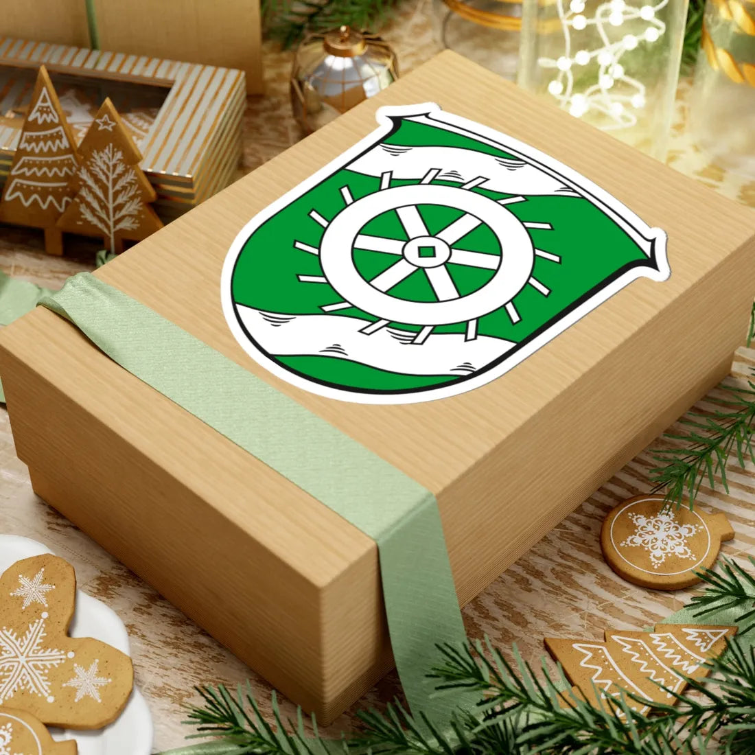 Wappen Knüllwald (Germany) (Coat of Arms) STICKER Vinyl Kiss-Cut Decal - The Sticker Space