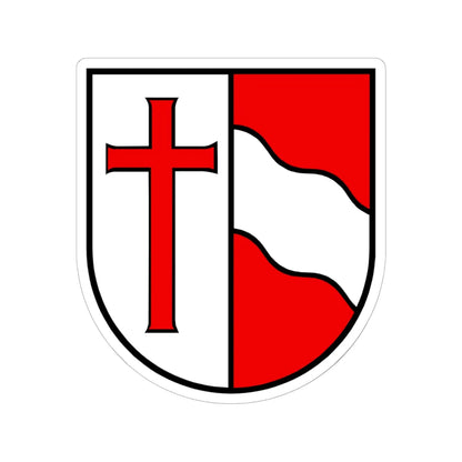 Wappen Künten (Switzerland) (Coat of Arms) STICKER Vinyl Kiss-Cut Decal 6 Inch White - The Sticker Space