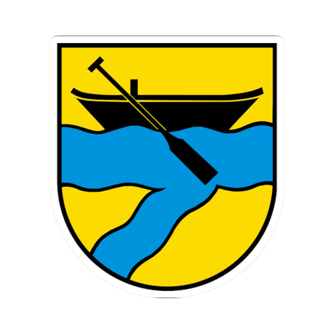 Wappen Koblenz AG (Switzerland) (Coat of Arms) STICKER Vinyl Kiss-Cut Decal 2 Inch White - The Sticker Space