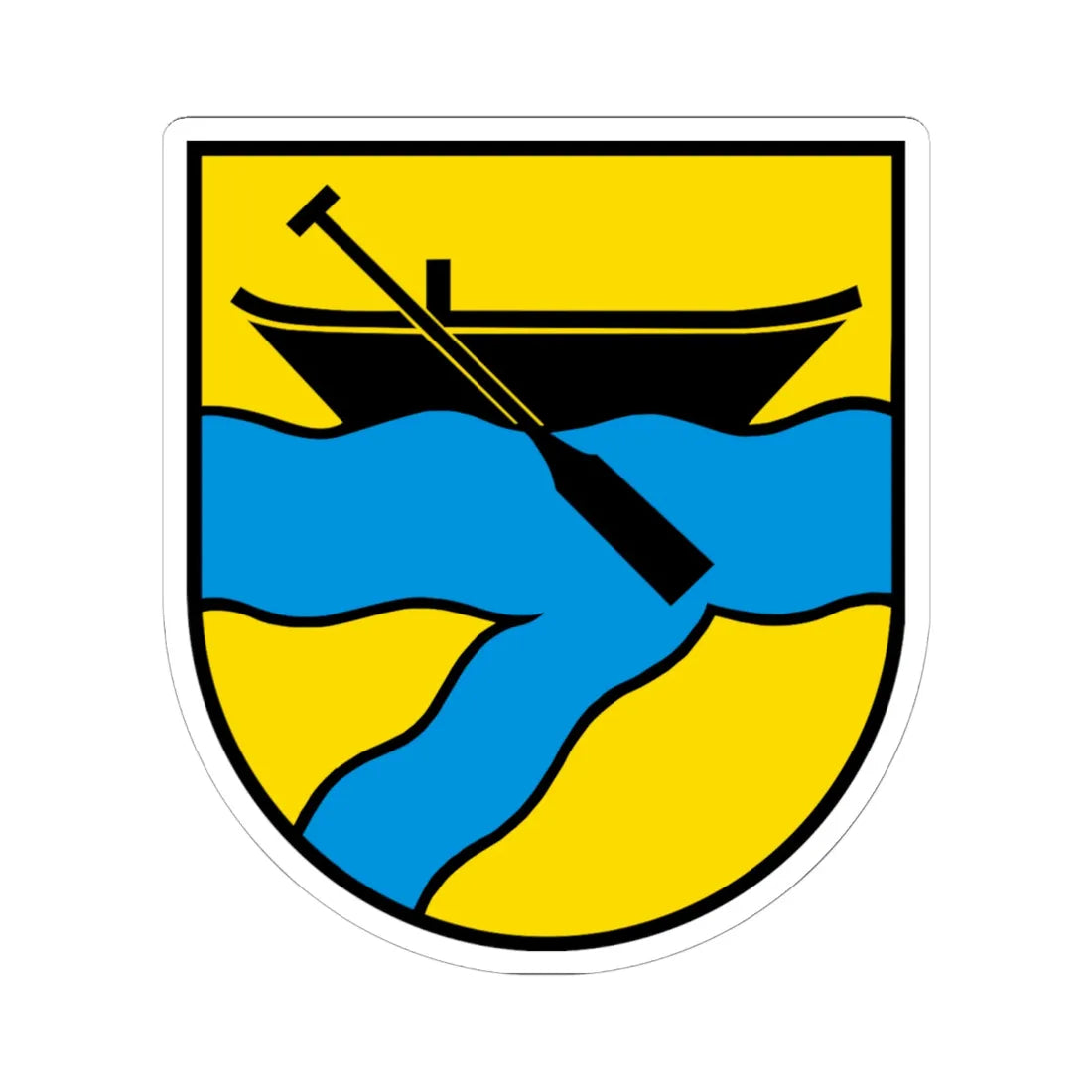 Wappen Koblenz AG (Switzerland) (Coat of Arms) STICKER Vinyl Kiss-Cut Decal 6 Inch White - The Sticker Space