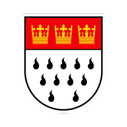 Wappen Koeln (Germany) (Coat of Arms) STICKER Vinyl Kiss-Cut Decal 2 Inch White - The Sticker Space