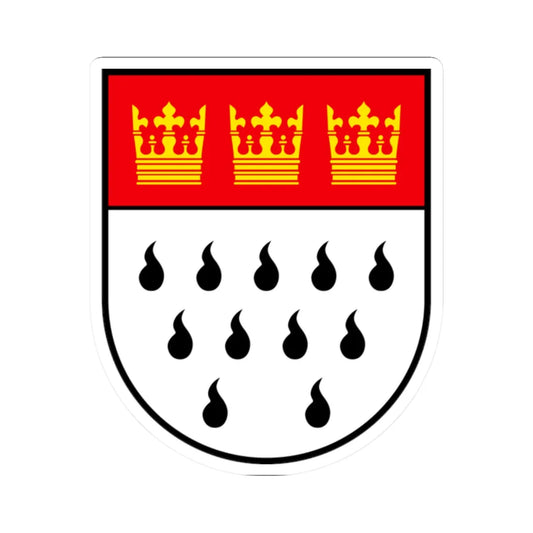 Wappen Koeln (Germany) (Coat of Arms) STICKER Vinyl Kiss-Cut Decal 2 Inch White - The Sticker Space