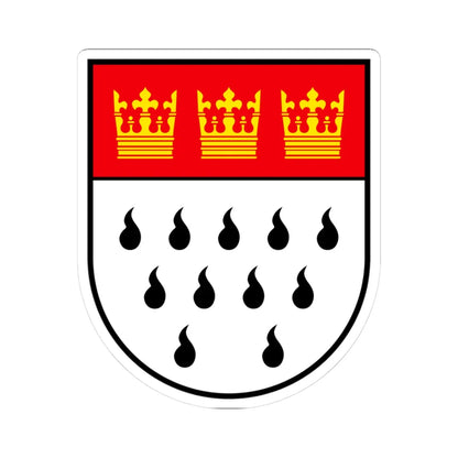 Wappen Koeln (Germany) (Coat of Arms) STICKER Vinyl Kiss-Cut Decal 3 Inch White - The Sticker Space
