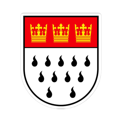 Wappen Koeln (Germany) (Coat of Arms) STICKER Vinyl Kiss-Cut Decal 4 Inch White - The Sticker Space