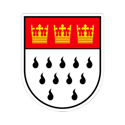 Wappen Koeln (Germany) (Coat of Arms) STICKER Vinyl Kiss-Cut Decal 6 Inch White - The Sticker Space