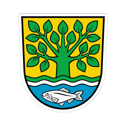 Wappen Kolkwitz (Germany) (Coat of Arms) STICKER Vinyl Kiss-Cut Decal 6 Inch White - The Sticker Space