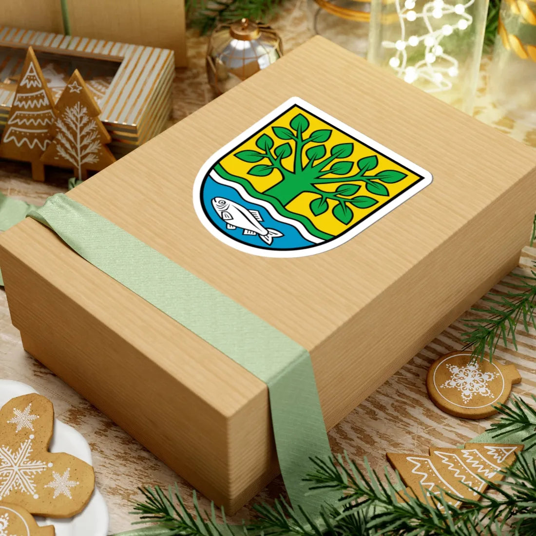 Wappen Kolkwitz (Germany) (Coat of Arms) STICKER Vinyl Kiss-Cut Decal - The Sticker Space