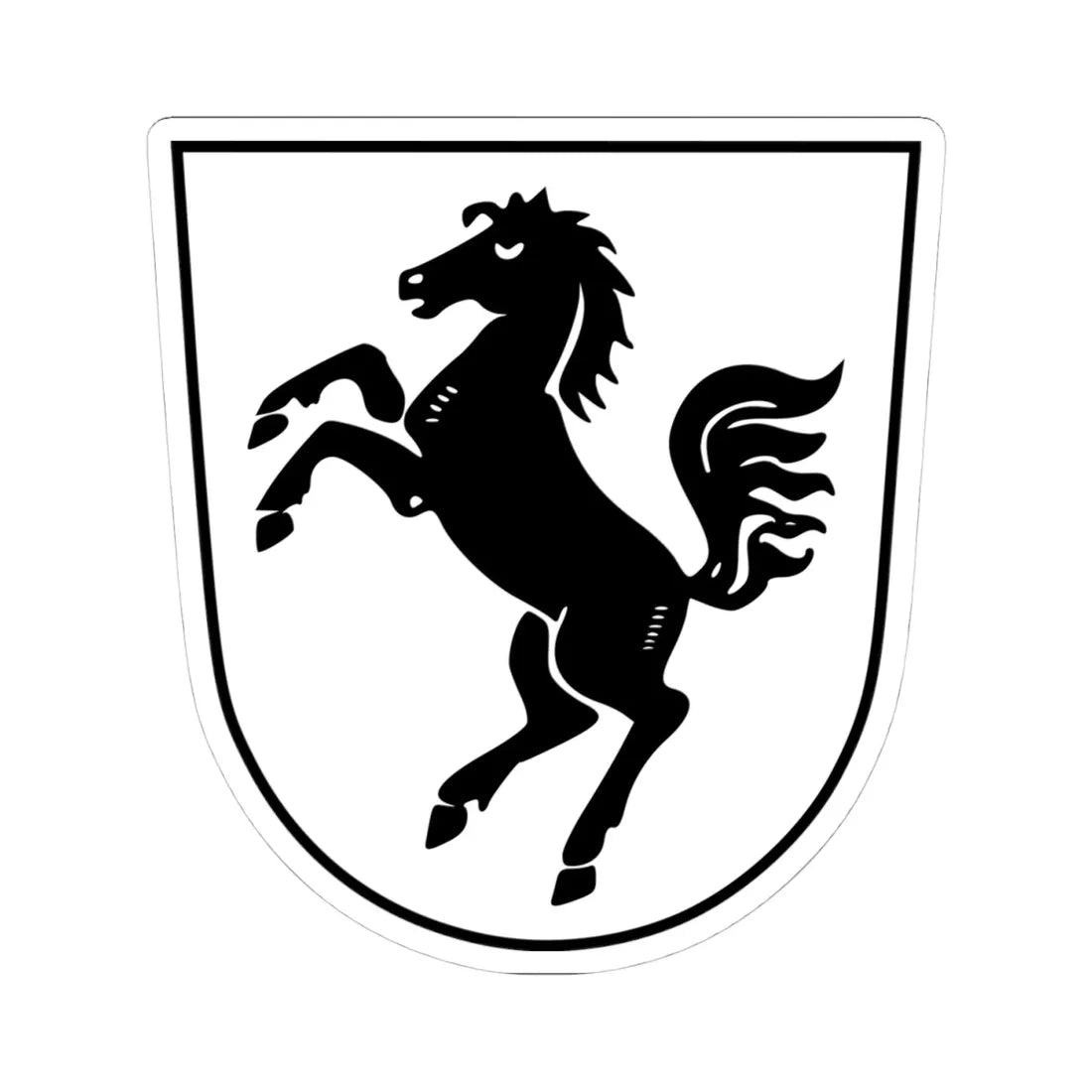 Wappen Kreis Herford (Germany) (Coat of Arms) STICKER Vinyl Kiss-Cut Decal 4 Inch White - The Sticker Space