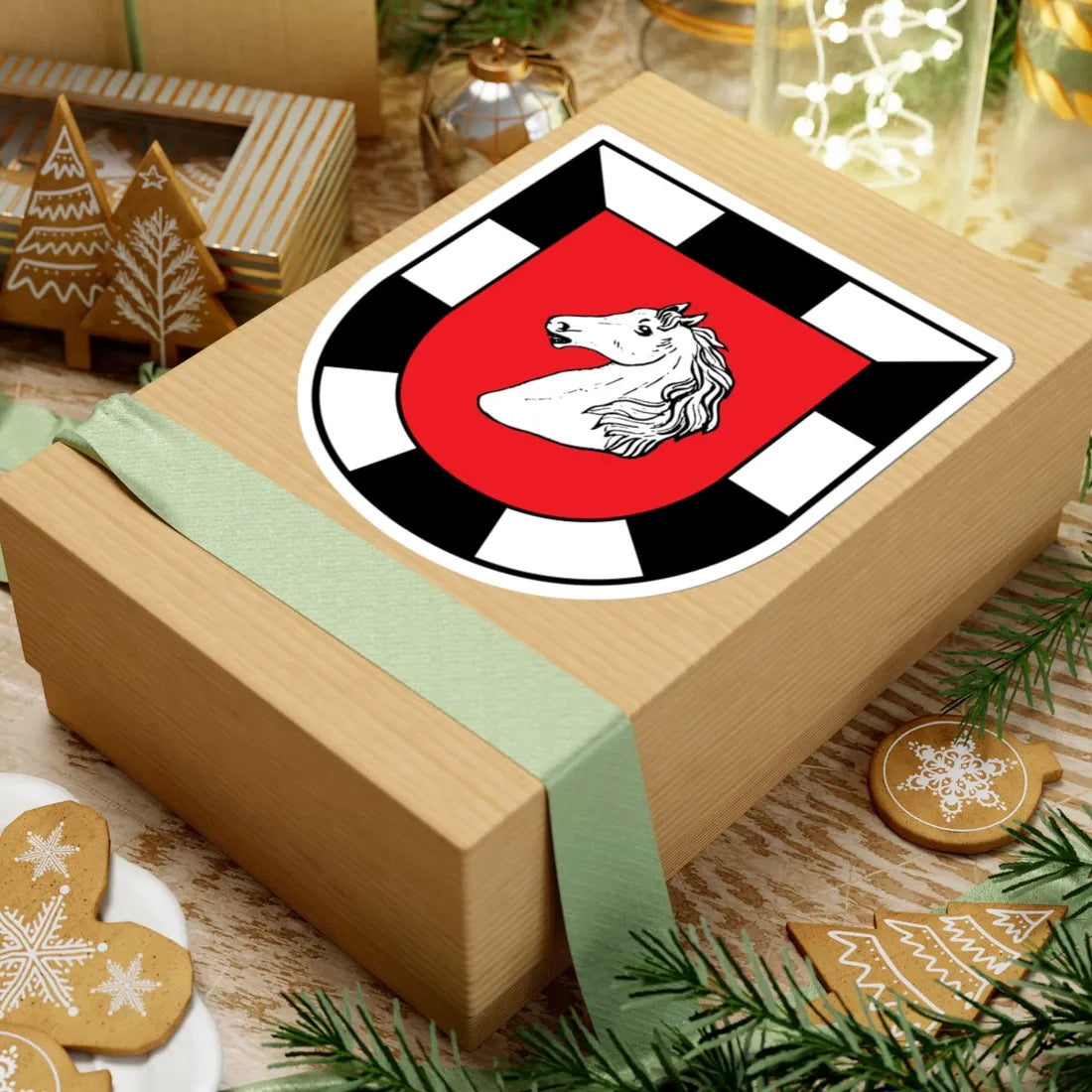 Wappen Kreis Herzogtum Lauenburg (Denmark) (Coat of Arms) STICKER Vinyl Kiss-Cut Decal - The Sticker Space