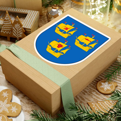 Wappen Kreis Nordfriesland (Germany) (Coat of Arms) STICKER Vinyl Kiss-Cut Decal - The Sticker Space