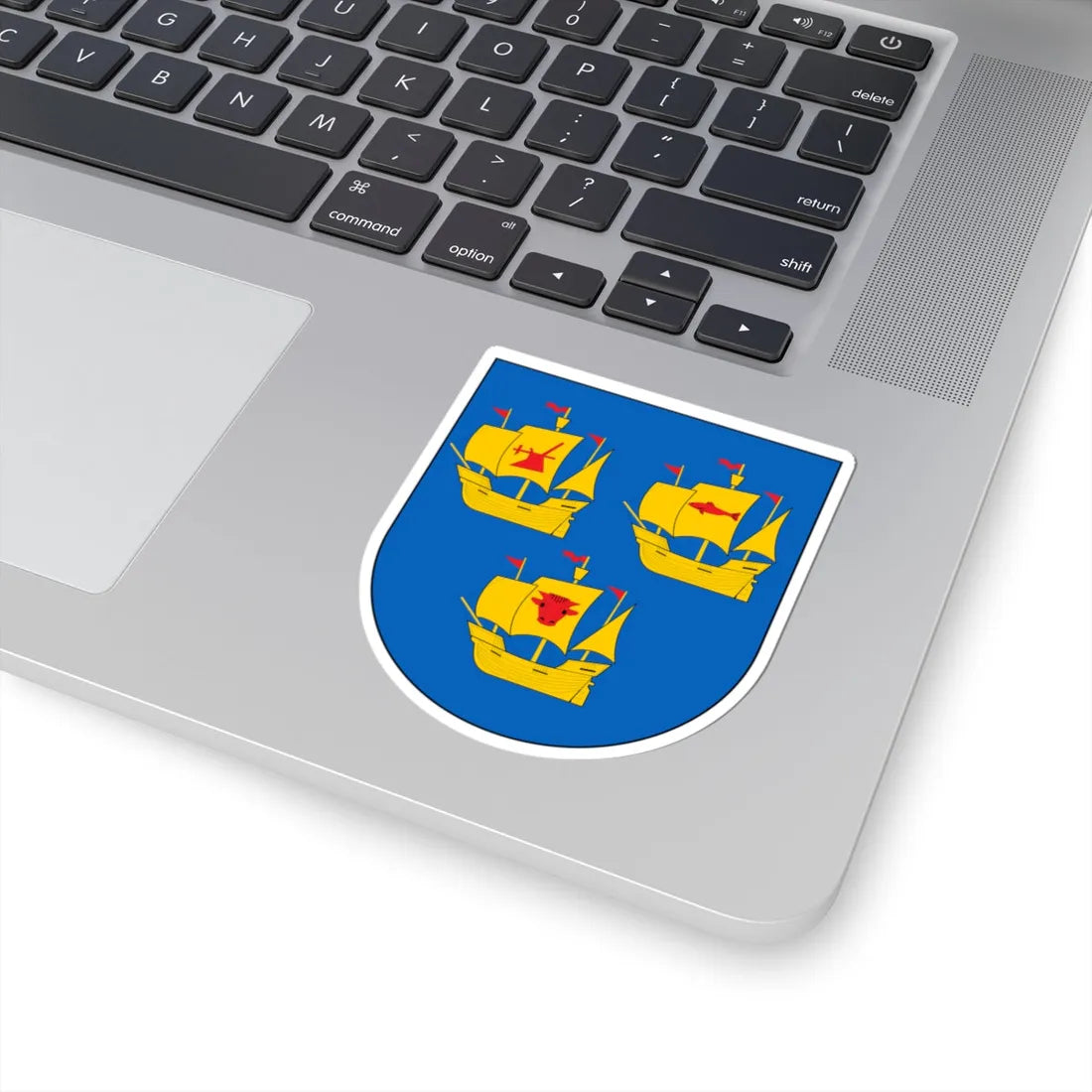 Wappen Kreis Nordfriesland (Germany) (Coat of Arms) STICKER Vinyl Kiss-Cut Decal - The Sticker Space