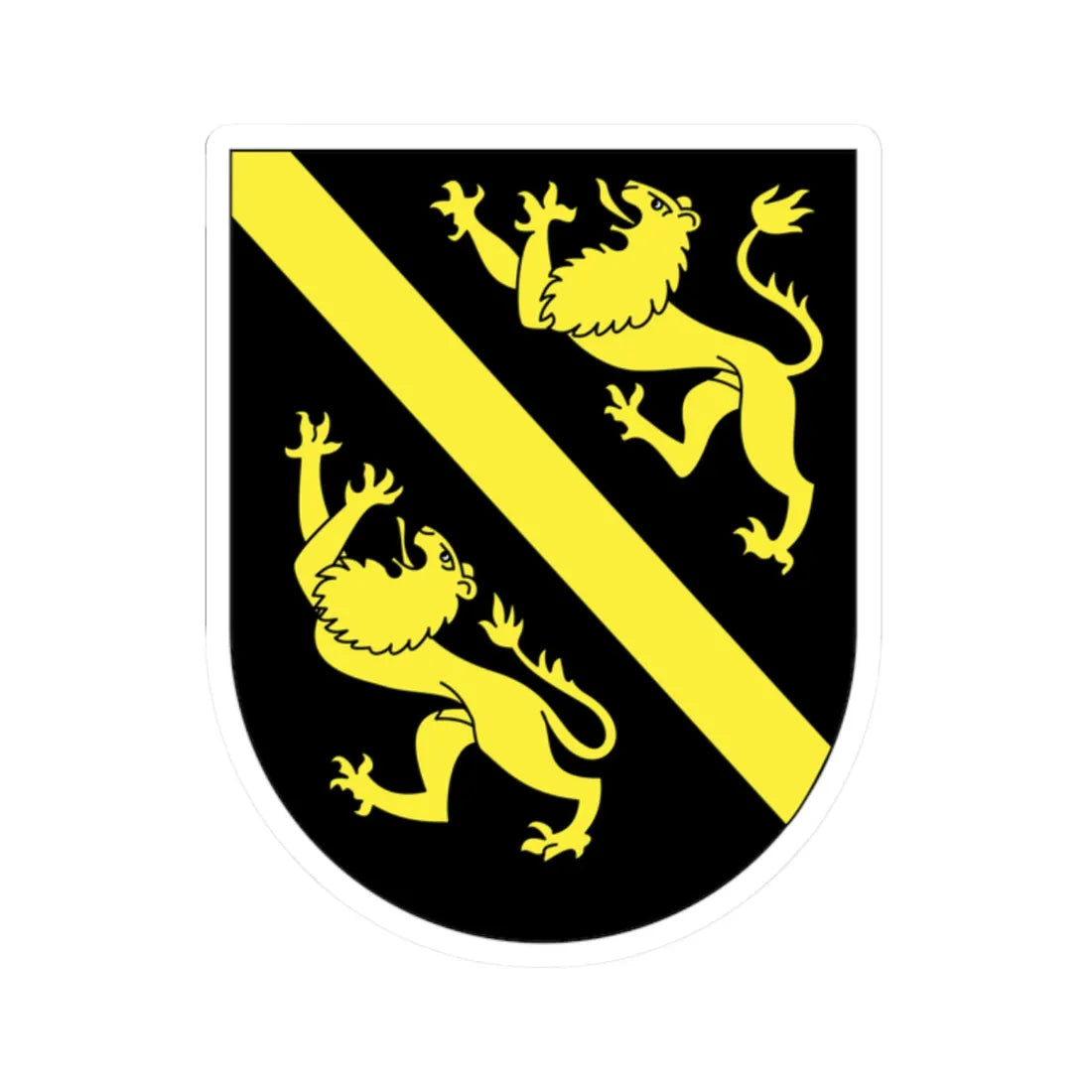 Wappen Kyburgerr (Switzerland) (Coat of Arms) STICKER Vinyl Kiss-Cut Decal 2 Inch White - The Sticker Space