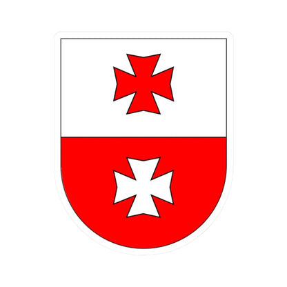 Wappen La Chaux (Switzerland) (Coat of Arms) STICKER Vinyl Kiss-Cut Decal 2 Inch White - The Sticker Space