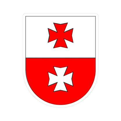 Wappen La Chaux (Switzerland) (Coat of Arms) STICKER Vinyl Kiss-Cut Decal 3 Inch White - The Sticker Space