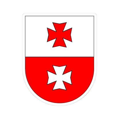 Wappen La Chaux (Switzerland) (Coat of Arms) STICKER Vinyl Kiss-Cut Decal 4 Inch White - The Sticker Space