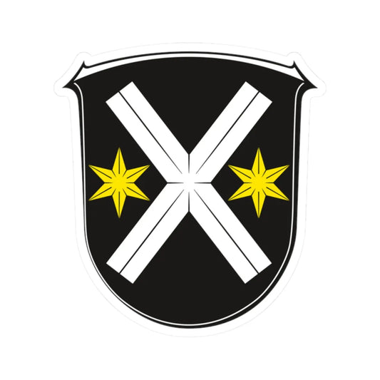 Wappen Lampertheim (Germany) (Coat of Arms) STICKER Vinyl Kiss-Cut Decal 2 Inch White - The Sticker Space
