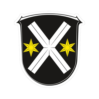 Wappen Lampertheim (Germany) (Coat of Arms) STICKER Vinyl Kiss-Cut Decal 3 Inch White - The Sticker Space