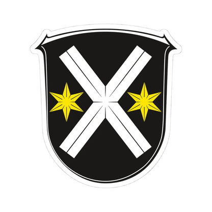 Wappen Lampertheim (Germany) (Coat of Arms) STICKER Vinyl Kiss-Cut Decal 4 Inch White - The Sticker Space
