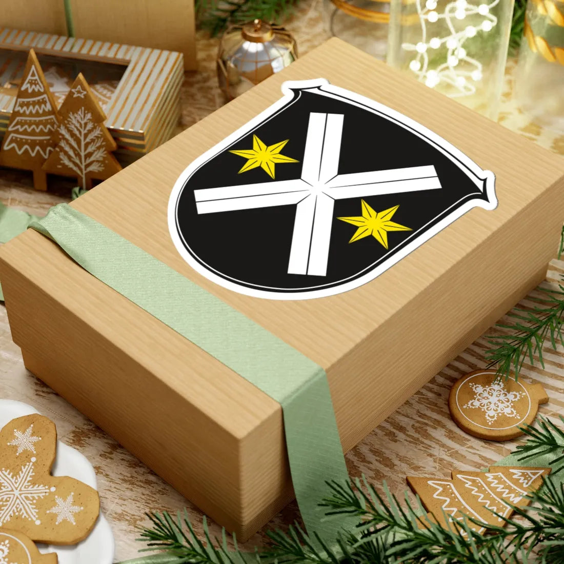 Wappen Lampertheim (Germany) (Coat of Arms) STICKER Vinyl Kiss-Cut Decal - The Sticker Space