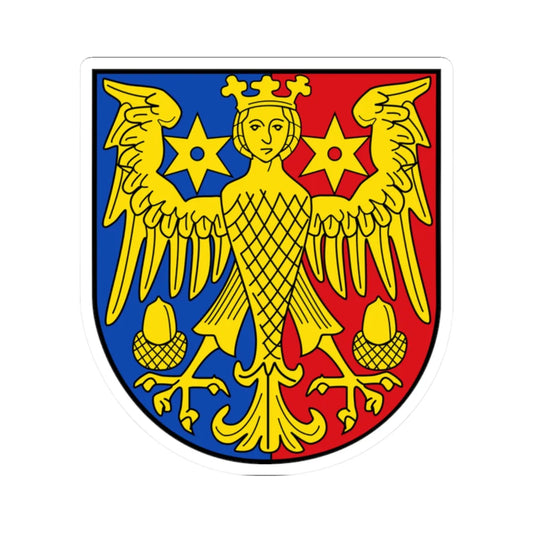 Wappen Landkreis Aurich (Germany) (Coat of Arms) STICKER Vinyl Kiss-Cut Decal 2 Inch White - The Sticker Space