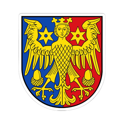 Wappen Landkreis Aurich (Germany) (Coat of Arms) STICKER Vinyl Kiss-Cut Decal 6 Inch White - The Sticker Space