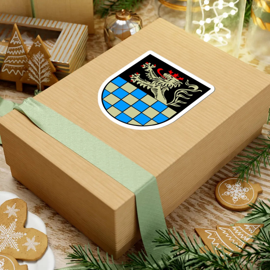 Wappen Landkreis Bad Kreuznach (Germany) (Coat of Arms) STICKER Vinyl Kiss-Cut Decal - The Sticker Space