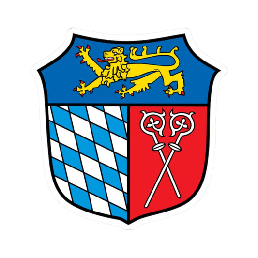 Wappen Landkreis Bad Toelz-Wolfratshausen (Germany) (Coat of Arms) STICKER Vinyl Kiss-Cut Decal 2 Inch White - The Sticker Space