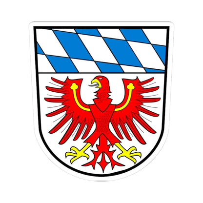 Wappen Landkreis Bayreuth (Germany) (Coat of Arms) STICKER Vinyl Kiss-Cut Decal 3 Inch White - The Sticker Space