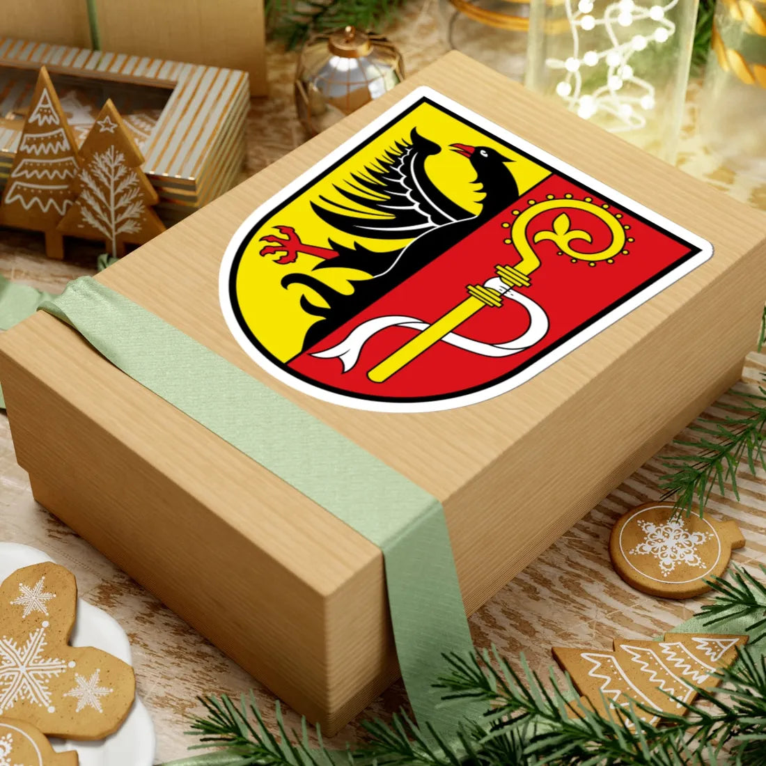 Wappen Landkreis Biberach (Germany) (Coat of Arms) STICKER Vinyl Kiss-Cut Decal - The Sticker Space