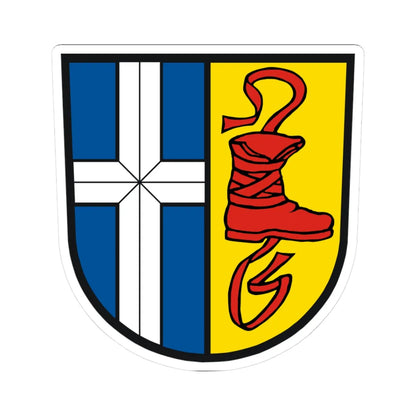 Wappen Landkreis Bruchsal (Germany) (Coat of Arms) STICKER Vinyl Kiss-Cut Decal 3 Inch White - The Sticker Space